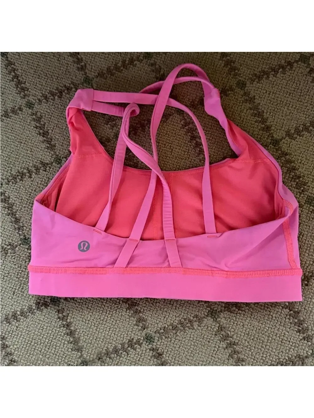 lululemon Energy sports bra  pink and orange NWOT 6 - RARE
